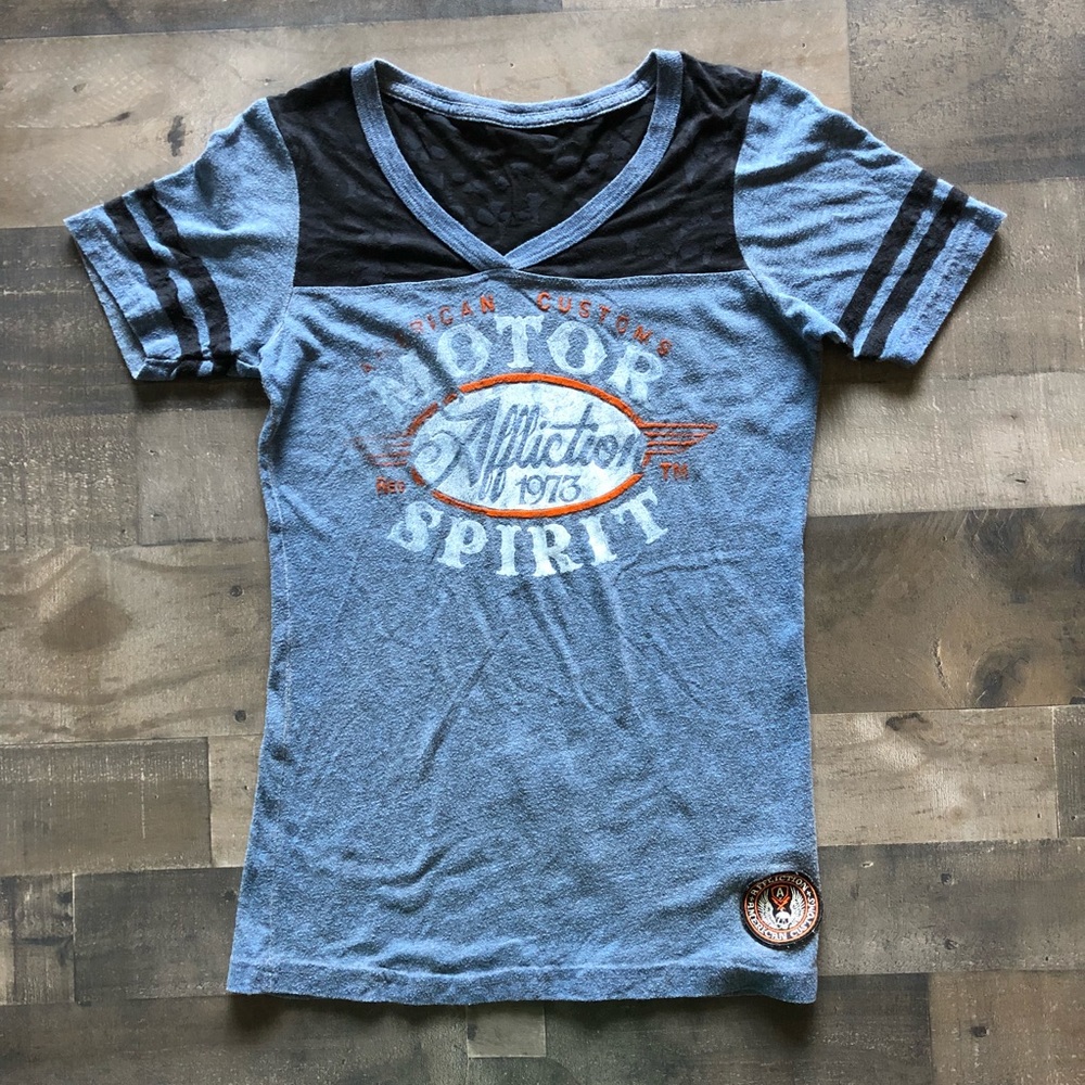 Affliction American Customs Motor Spirit Shirt M